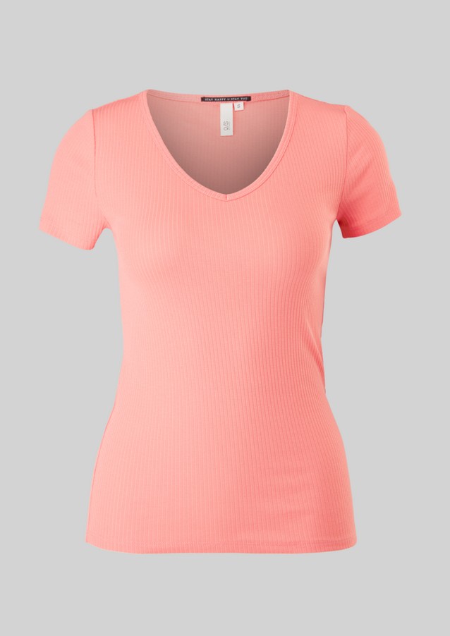 Damen Shirts & Tops | T-Shirt in Rippstruktur - BD77629