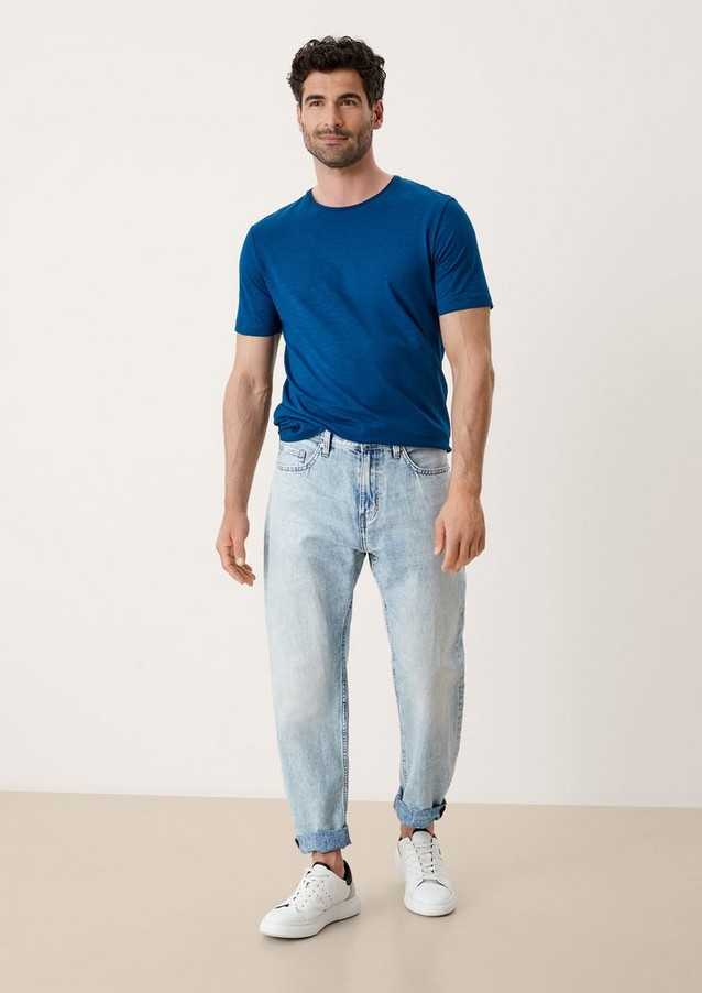 Herren Jeans | Relaxed: Jeans mit Leinen - PX31835