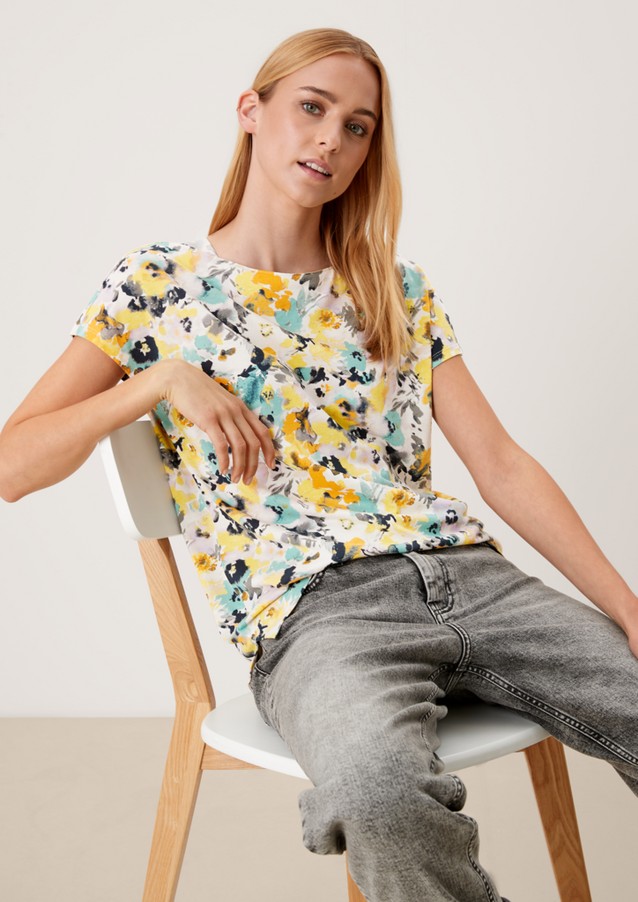 Damen Shirts & Tops | Top mit Allover-Print - AO21856