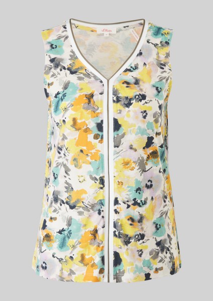 Damen Shirts & Tops | Jerseytop mit Allover-Print - DB57714