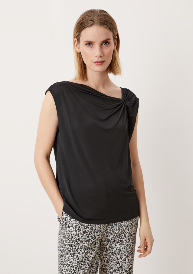 Femmes Shirts & tops | T-shirt orné de fronces - KD44598