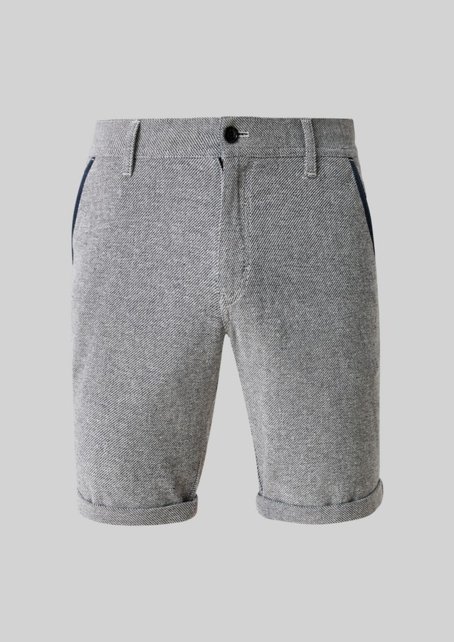 Men Bermuda Shorts | Regular fit: shorts with a herringbone texture - WF40134