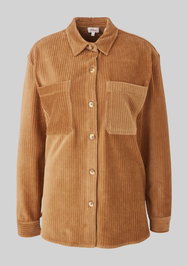 Women Jackets | Corduroy overshirt - YQ52129