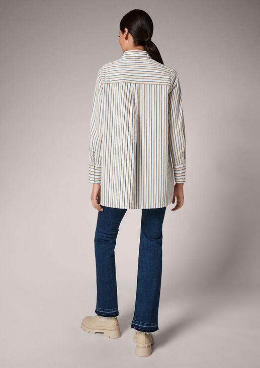 Striped poplin blouse from comma