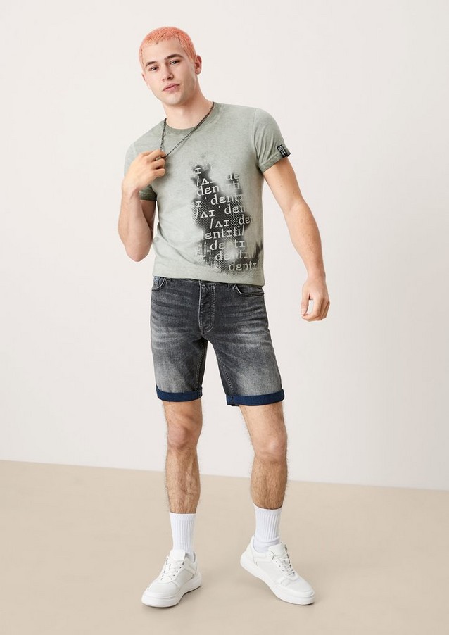 Hommes Shorts & Bermudas | Regular : short en jean de couleur contrastante - VX97287