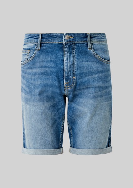 Men Bermuda Shorts | Bermuda shorts with a garment-washed effect - XI33289