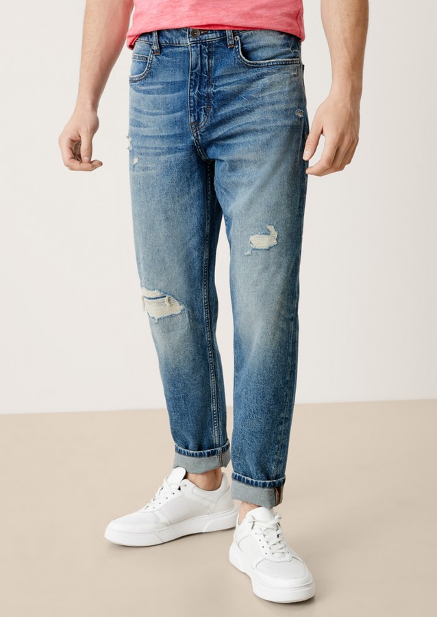 Herren Jeans | Relaxed: Jeans im Used-Look - FT81596