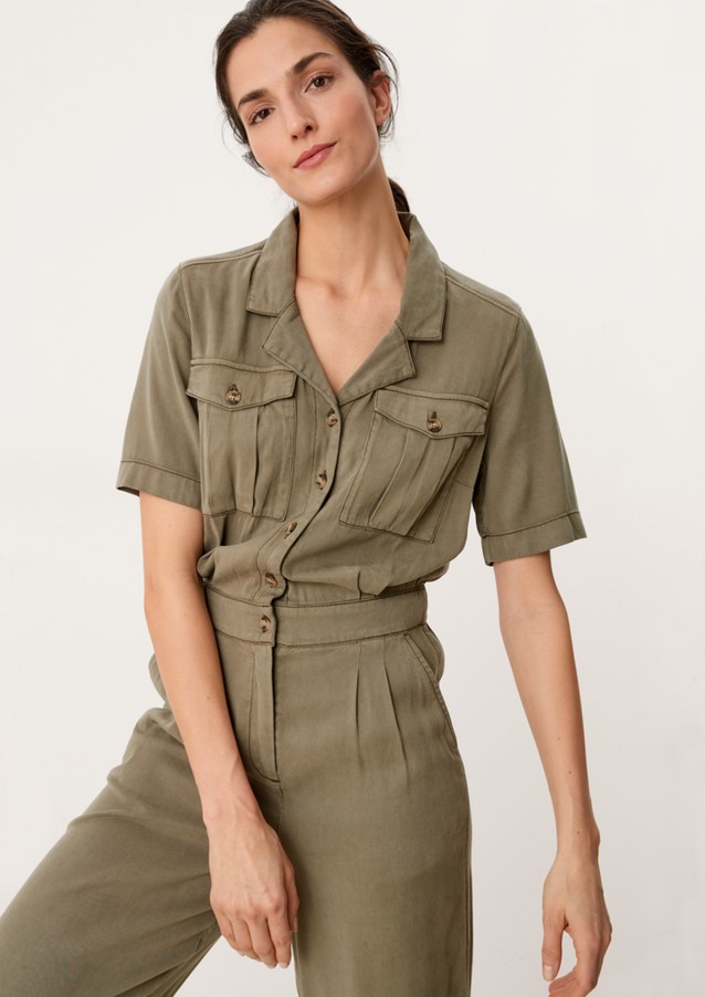 Women Jumpsuits | Jumpsuit in a blend of lyocell and viscose - GV54140