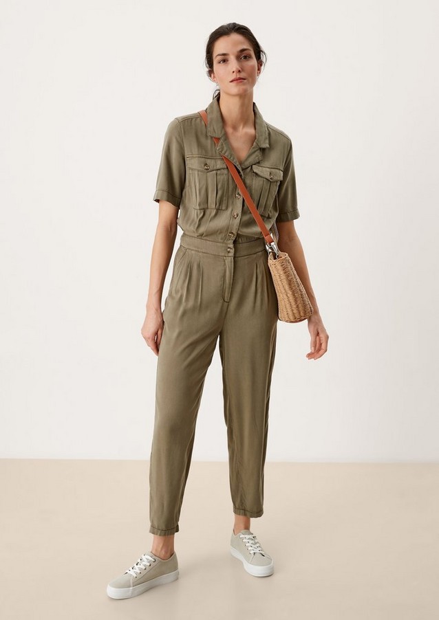 Women Jumpsuits | Jumpsuit in a blend of lyocell and viscose - GV54140