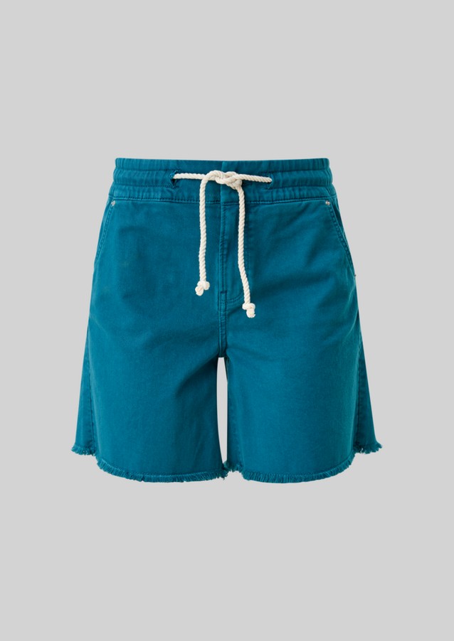 Femmes Jeans | Regular : short en jean à ourlet frangé - HK62758