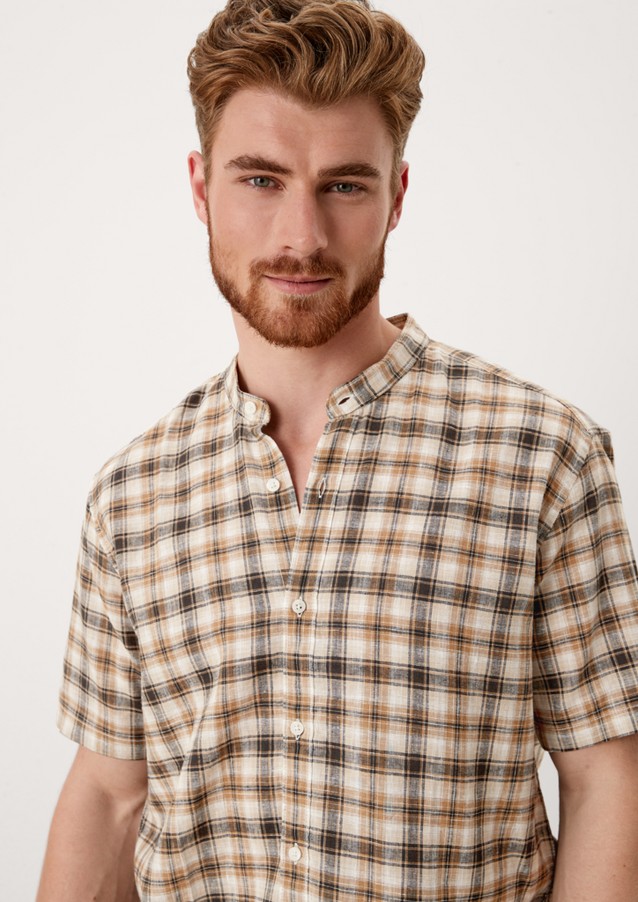 Hommes Chemises | Regular : chemise à carreaux dotée de manches courtes - OE73934