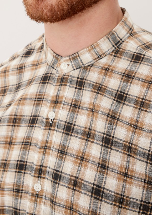 Hommes Chemises | Regular : chemise à carreaux dotée de manches courtes - OE73934