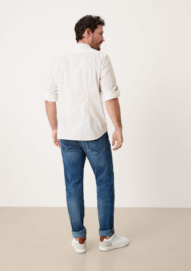 Hommes Chemises | chemise à imprimé feuilles - VX11312