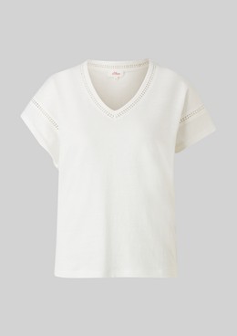 Crop-T-Shirt mit Rippstruktur Mango Mädchen Kleidung Tops & Shirts Shirts Lange Ärmel 