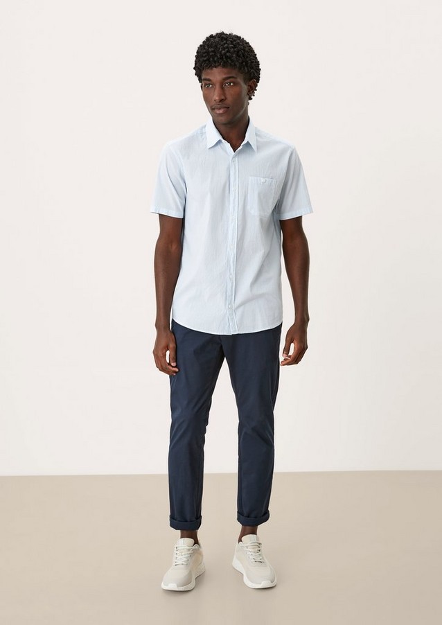 Hommes Chemises | Regular : chemise à manches courtes à rayures - HJ71077