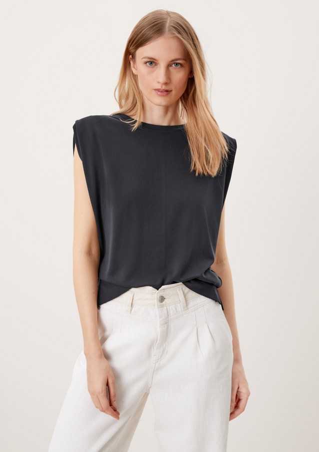 Damen Shirts & Tops | Shirt mit Schulterpolstern - KQ04254