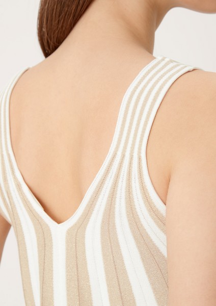 Femmes Shirts & tops | Top plissé rehaussé de fil brillant - QU16793