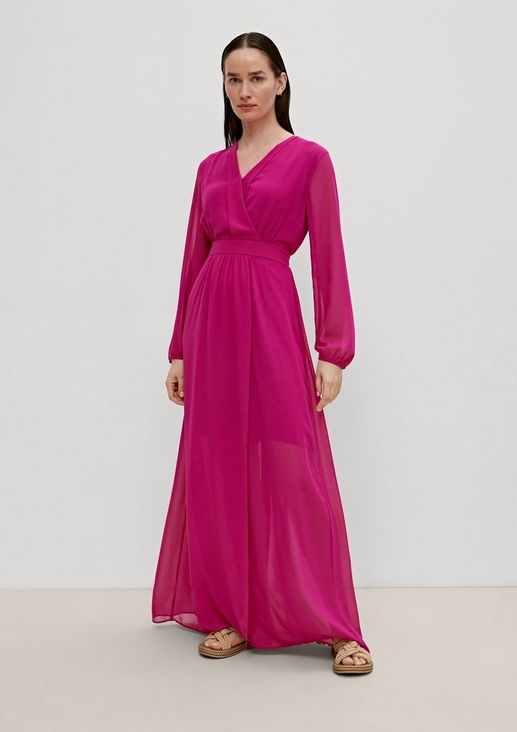 Maxi dress in a wrap-over look from comma