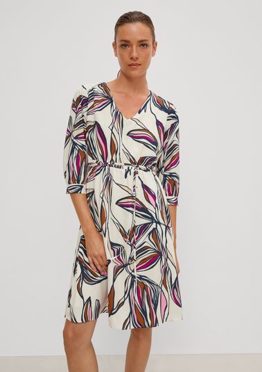 Kleid mit Allover-Print 