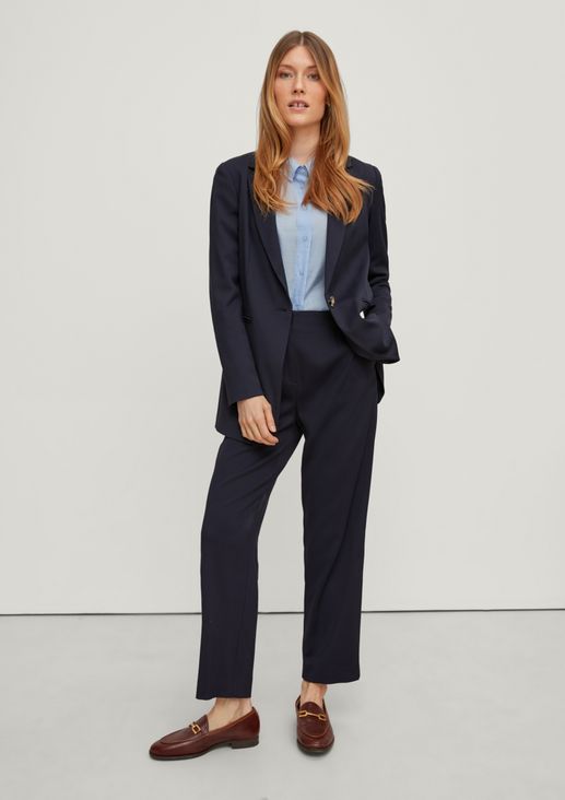 Regular fit: cloth trousers with an elasticated waistband from comma