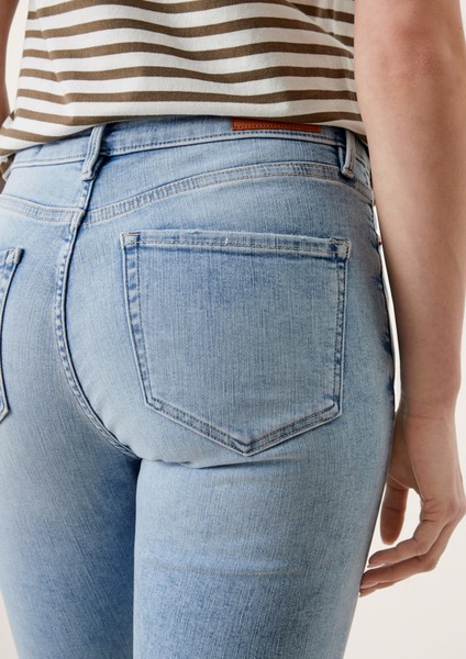 Femmes Jeans | Skinny : jean longueur cheville animé d'effets destroy - LM90337