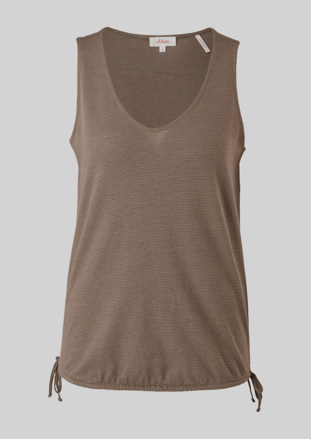 Femmes Shirts & tops | Top en lin mélangé à effet lacé - NK63137