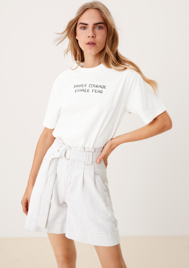 Femmes Shirts & tops | T-shirt oversize à inscription brodée - BP58591