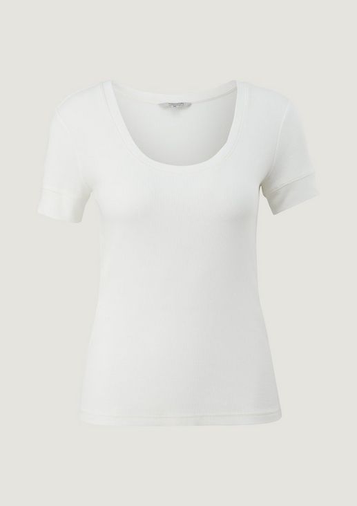 Stretch viscose jersey top from comma
