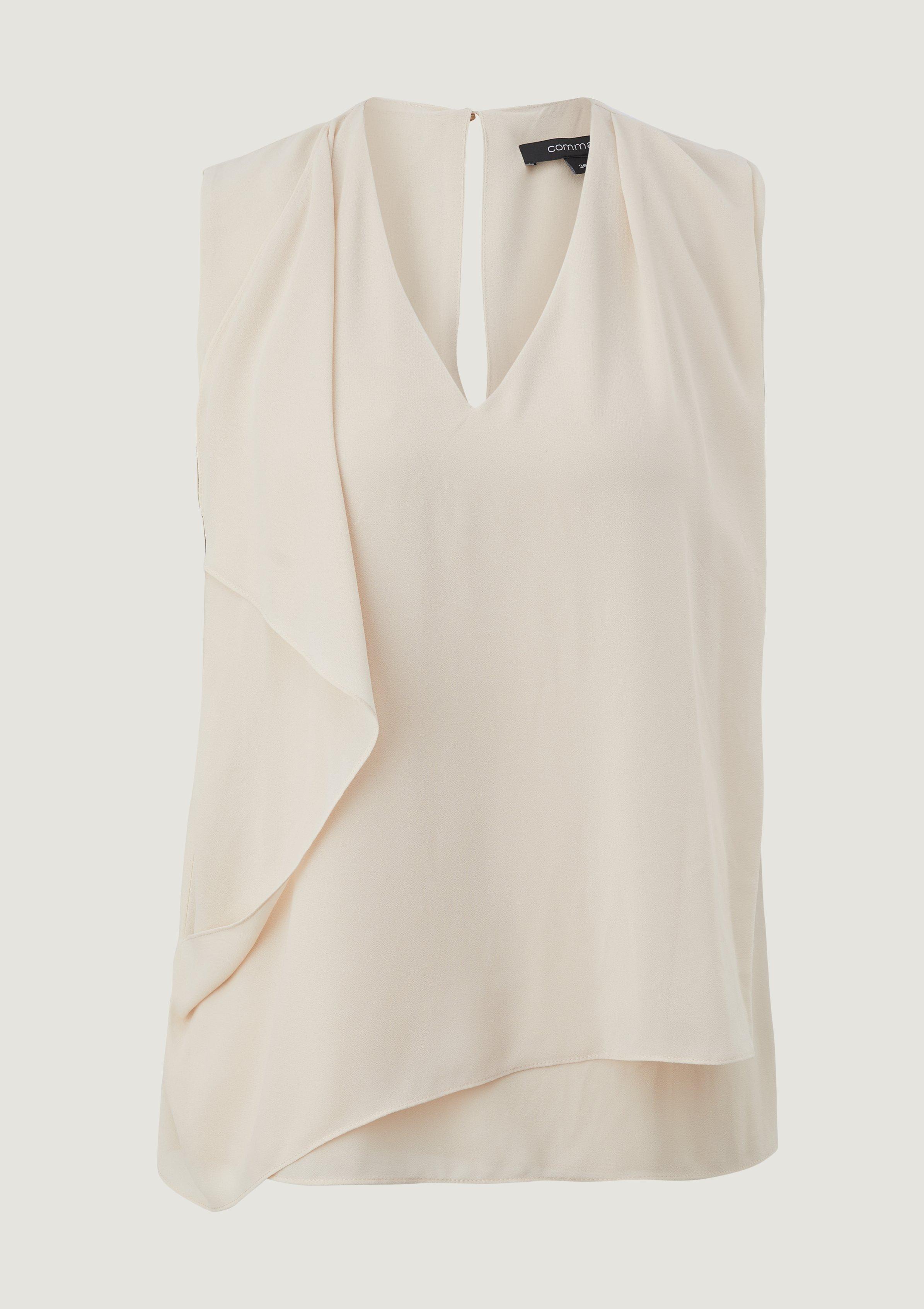 Top façon blouse à effet drapé de Comma