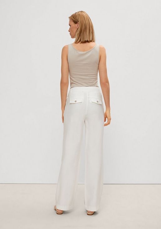 Regular: trousers with pressed pleats from comma