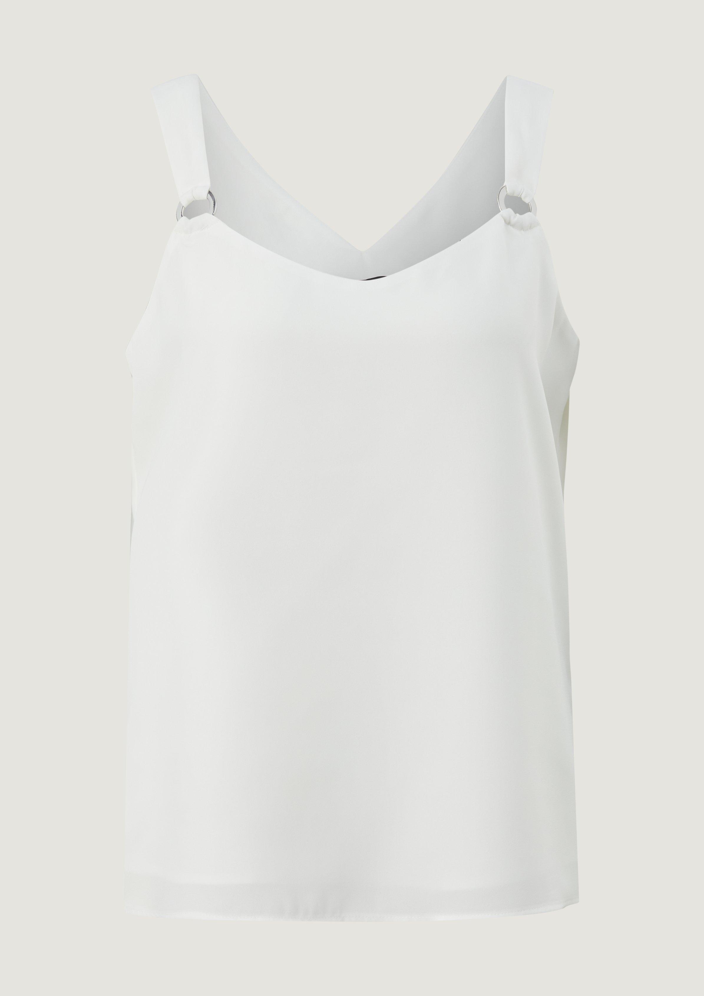 Top with a back neckline from comma