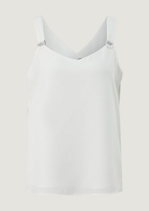 Top with a back neckline from comma