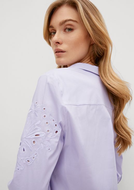 Blouse with broderie anglaise from comma