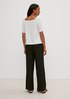 Off-the-shoulder top with a ribbed texture from comma