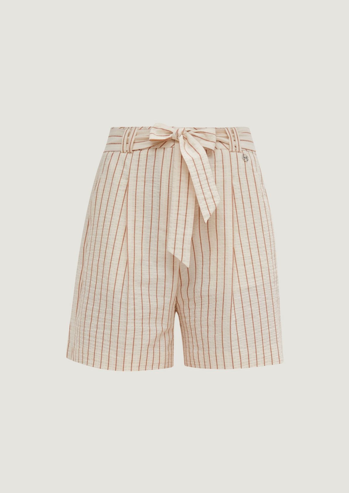 Regular fit: shorts stripes and a bow from comma