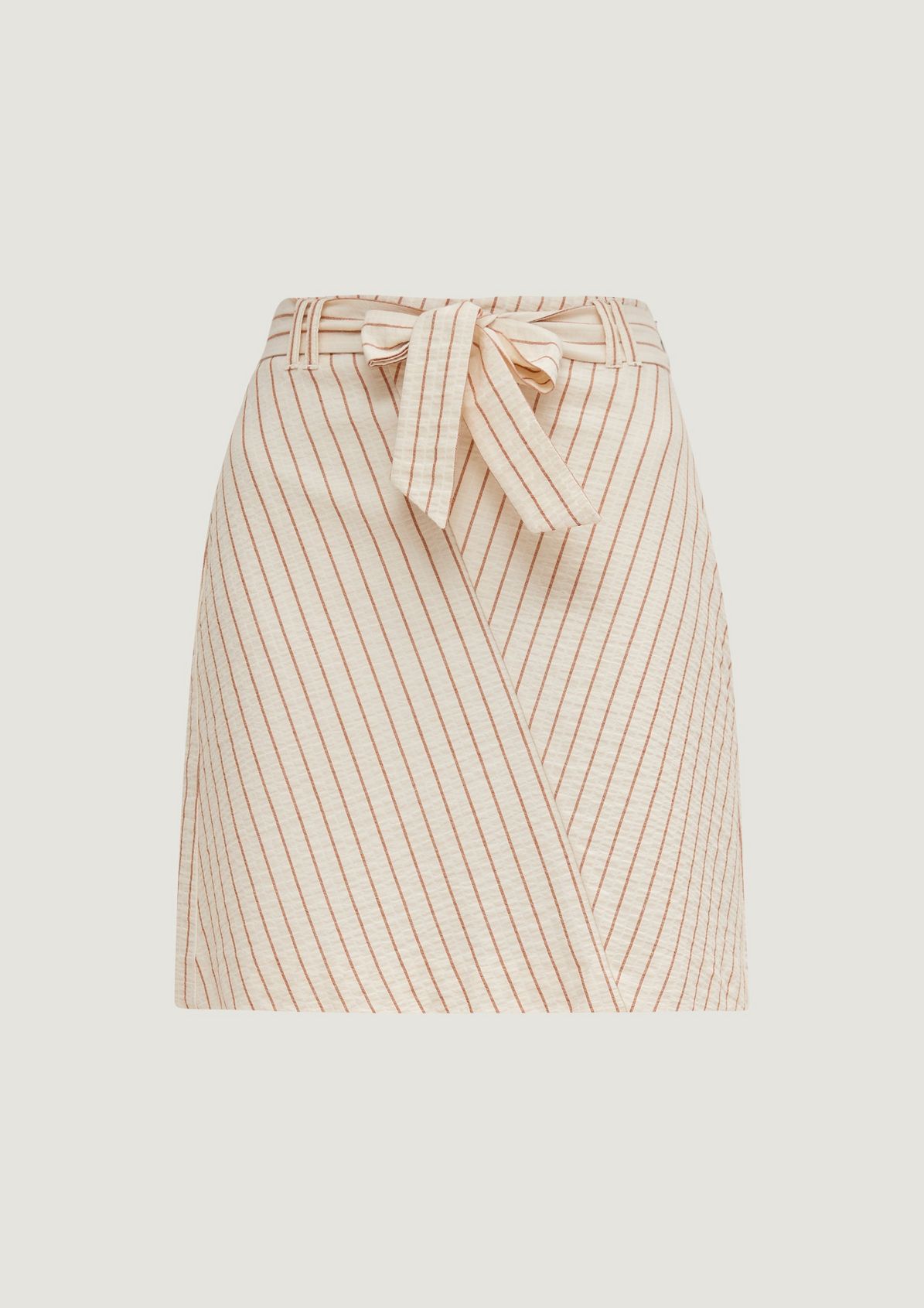 Striped skirt with a tie-around belt from comma