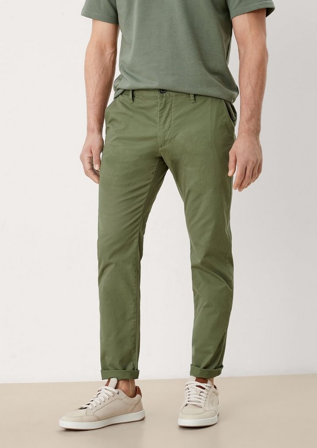 Men Trousers | Slim: stretch cotton chinos - JE39966