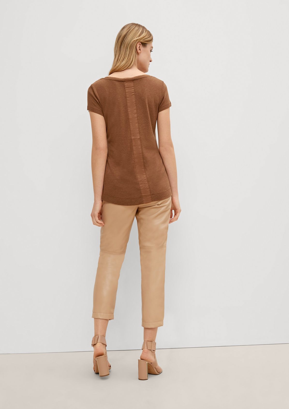 Round neck top made of fine knit fabric from comma