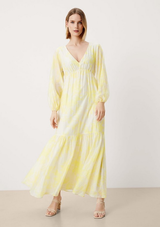Femmes Robes | Robe maxi longueur à motif all-over - QC02098