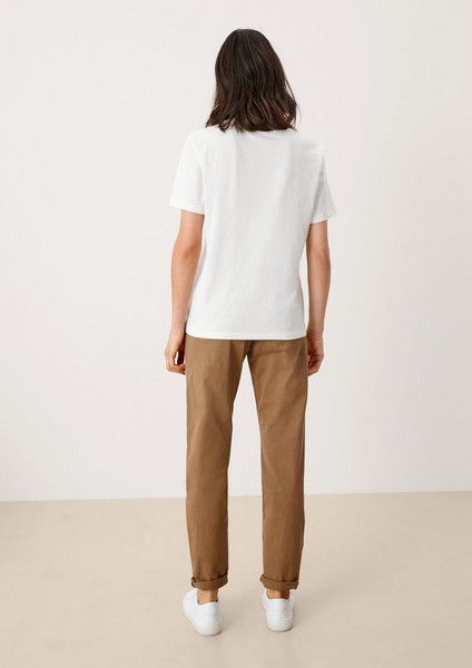 Femmes Shirts & tops | T-shirt en coton orné d'une broderie - RM49532