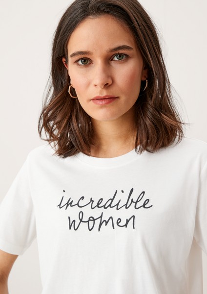 Femmes Shirts & tops | T-shirt en coton orné d'une broderie - RM49532
