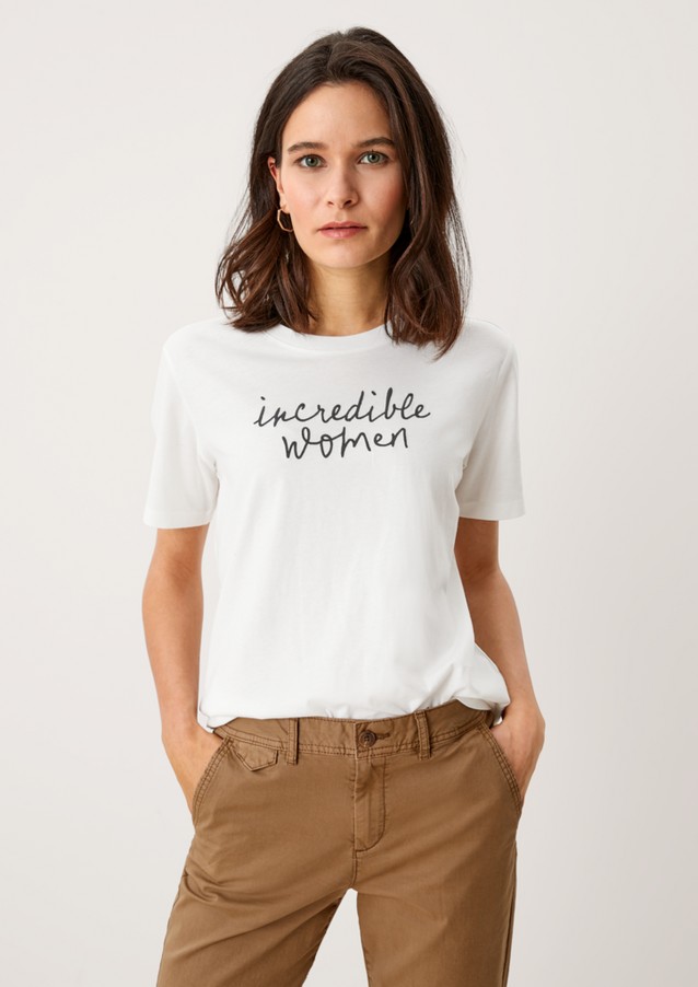 Damen Shirts & Tops | Baumwollshirt mit Stickerei - YL52732
