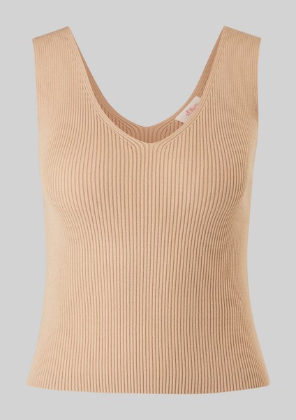 Femmes Shirts & tops | Top en maille à la texture côtelée - OB15460