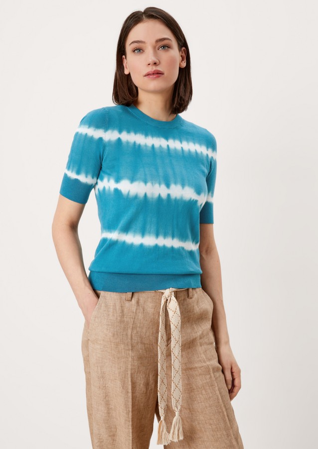 Women Jumpers & sweatshirts | Short sleeve jumper with colour effects - GZ39676