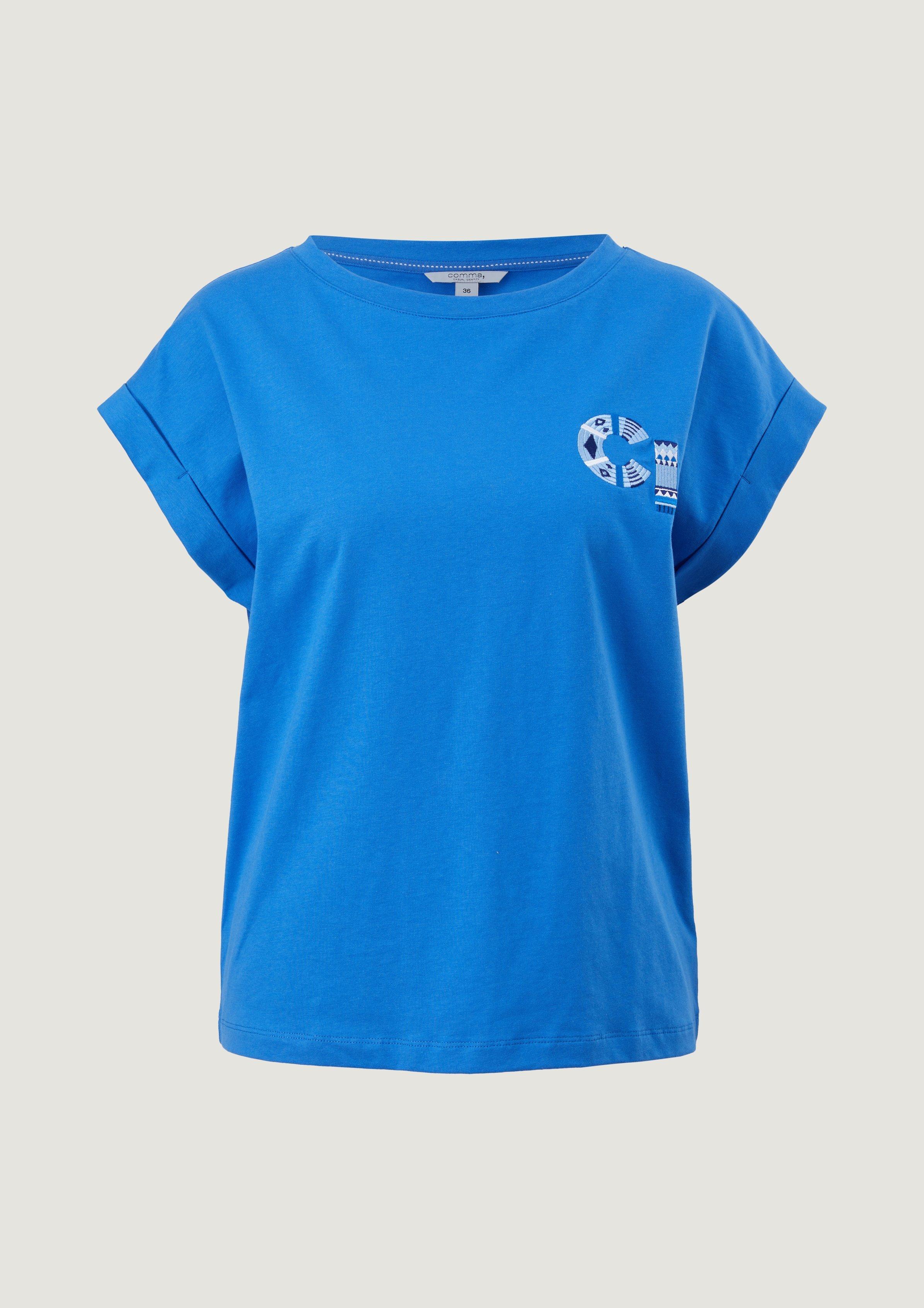Jerseyshirt mit Stickerei 