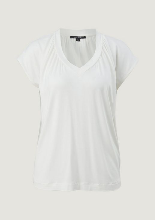 Viscose blend T-shirt from comma