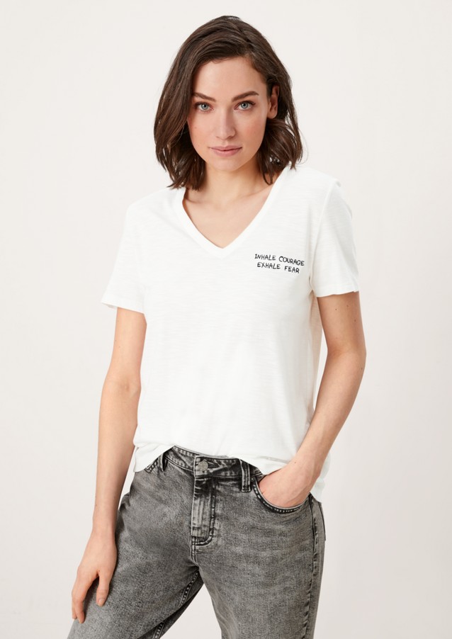 Damen Shirts & Tops | T-Shirt mit Stickerei - GY78307