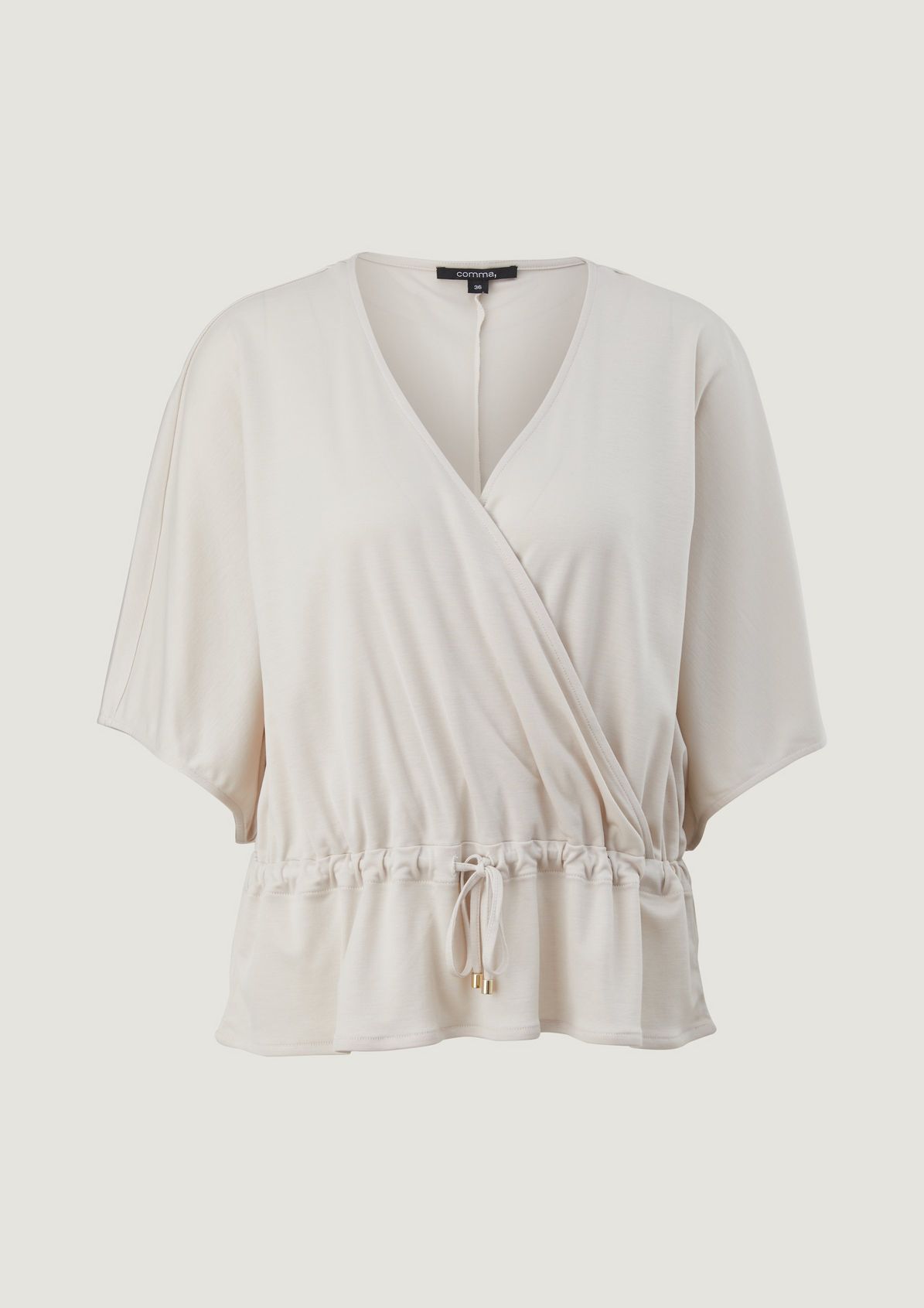Blouse with a cache-coeur neckline from comma