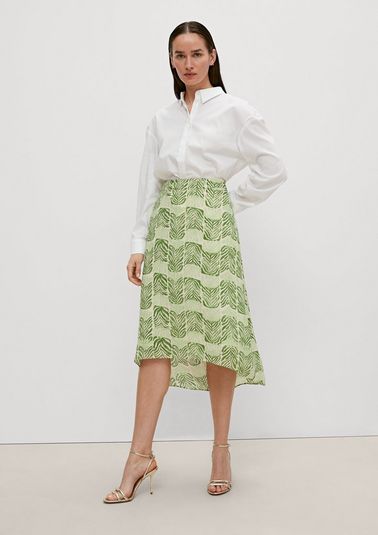 Skirt with an all-over pattern from comma