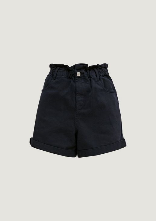 Regular fit: shorts with a paperbag waistband from comma